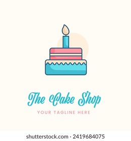 Creative Cake Vektorgrafik Logo Design.