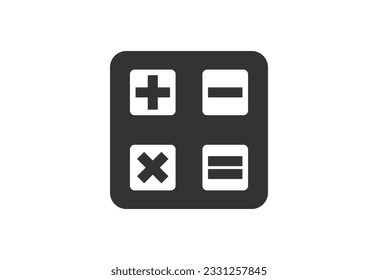 Creative Calculator logo icon, Vector design template
