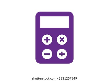 Creative Calculator logo icon, Vector design template