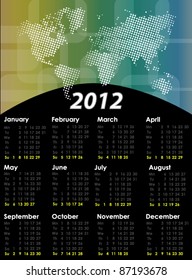 creative calendar design of the modern world