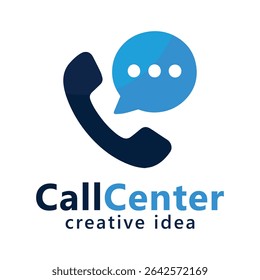 Creative Call Center Logo and Icon Design Template