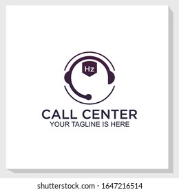 creative call center logo template design vector, consultation, podcast logo design inspiration