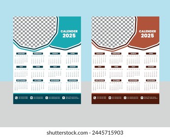 Creative Callender Design Template 2025
