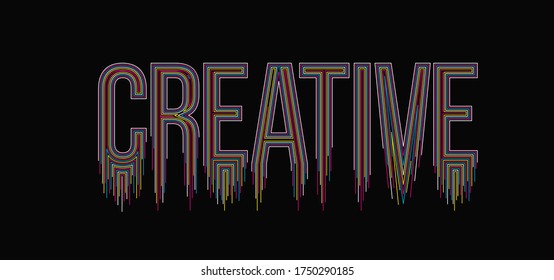 Kreative Kalligrafische Linie Kunst Text Banner Poster Vektorgrafik Design.
