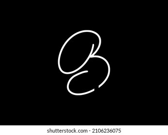 Creative Calligraphy Lettering BC Leter Linked Logo