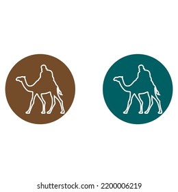 creative camel logo with slogan template