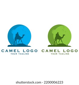 creative camel logo with slogan template