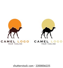 creative camel logo with slogan template