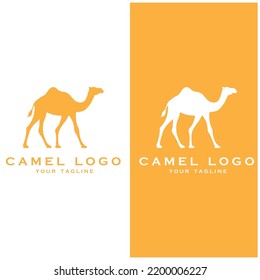 creative camel logo with slogan template