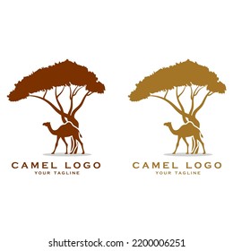 creative camel logo with slogan template