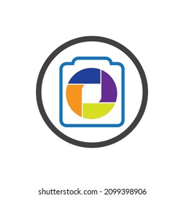 Logo-Symbol für kreative Fotografie, Vektordesign-Vorlage