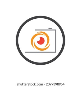 creative camera photography logo icon vector design template
