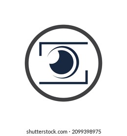 creative camera photography logo icon vector design template