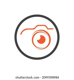 plantilla de diseño vectorial de logotipo de fotografía de cámara creativa