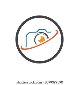 plantilla de diseño vectorial de logotipo de fotografía de cámara creativa