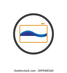 creative camera photography logo icon vector design template
