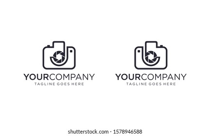 Creative camera for photography logo ideas