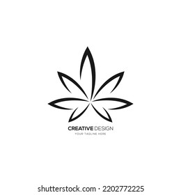 Logo de la línea de arte de cannabis creativo
