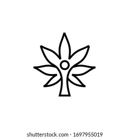 creative cannabis or cannabis logo