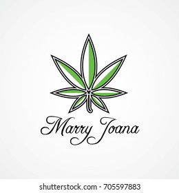 Creative Cannabis Logo Symbol Icon