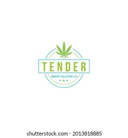 Logo de la hoja de cáñamo de cannabis creativo y diseño de símbolos Plantilla
