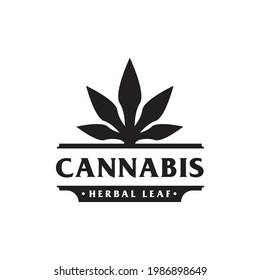 creative cannabis marijuana logo design