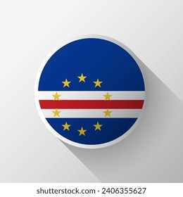 Creative Cape Verde Flag Circle Badge