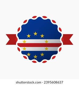 Creative Cape Verde Flag Emblem Badge