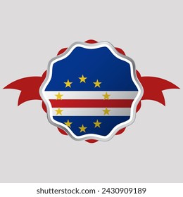 Creative Cape Verde Flag Sticker Emblem