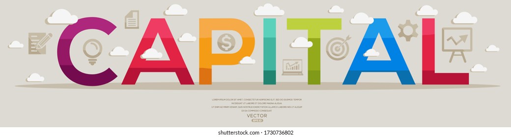 Creative (capital) Design, letters and icons, Vector illustration.