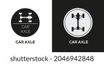 Creative (car axle) Icon ,Vector sign.