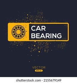 Creative (Car bearing) Icon, Vector sign