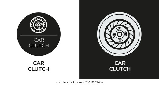 Creative (Car clutch) Icon ,Vector sign.