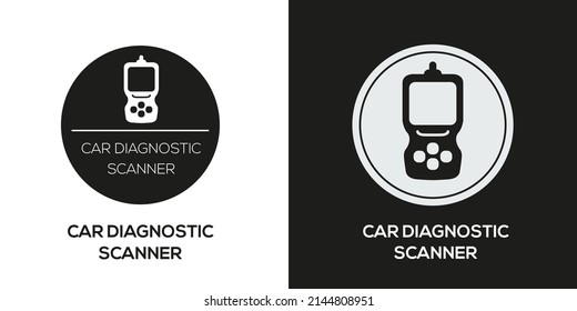 Creative (Car diagnostic scanner) Icon, Vector sign.