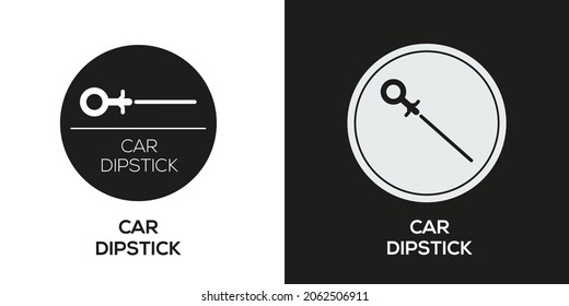 Creative (car dipstick) Icon ,Vector sign.