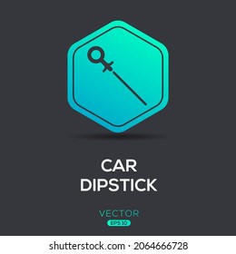 Icono creativo (barra de dibujo del coche),Signo del vector.