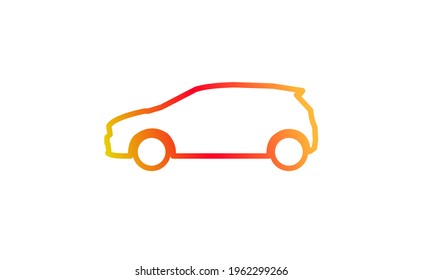 creative car icon design template. Vector Illustration.