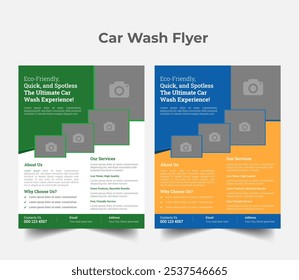 Creative Car Wash Flyer  ,Abstract design carwash