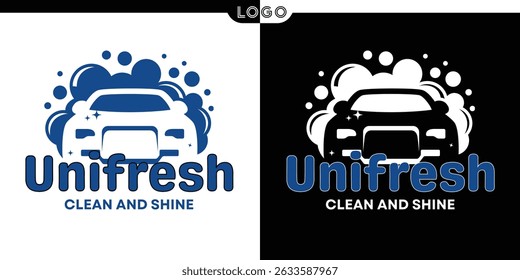 Ideias de design de logotipo da lavagem de carro criativo para limpeza automática e negócios de detalhe