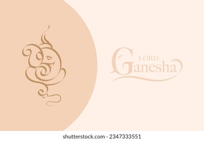 creative card design for ganesha festival