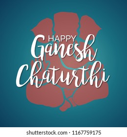 Creative card And poster, background of lord Ganesh for festival of ganesh chaturthi Celebration.