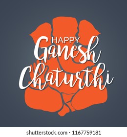 Creative card And poster, background of lord Ganesh for festival of ganesh chaturthi Celebration.