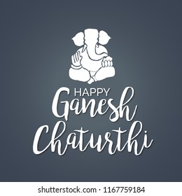 Creative card And poster, background of lord Ganesh for festival of ganesh chaturthi Celebration.
