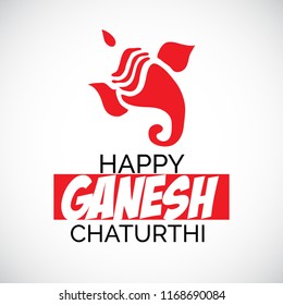 Creative card And poster, background of lord Ganesh for festival of ganesh chaturthi Celebration.