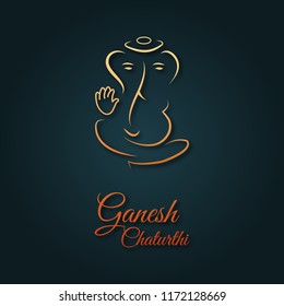 Creative, card, poster, banner and background design for indian festival ganesh chaturthi, vector poster design.