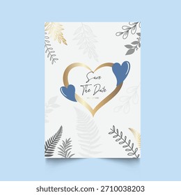 Kreativkarten mit goldenen Pailletten und handgezeichneten tropischen Pflanzen. Design für Grußkarte, Broschüre, Umschlag, Einladung und mehr.