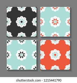 Creative cards set. Floral background. Trendy Graphic Design for banner, poster, cover, invitation, placard, brochure, header