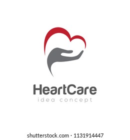 Creative Care Concept Logo Design Template