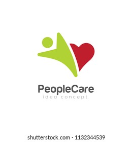Creative Care Concept Logo Design Template