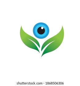creative care eye concept logo design